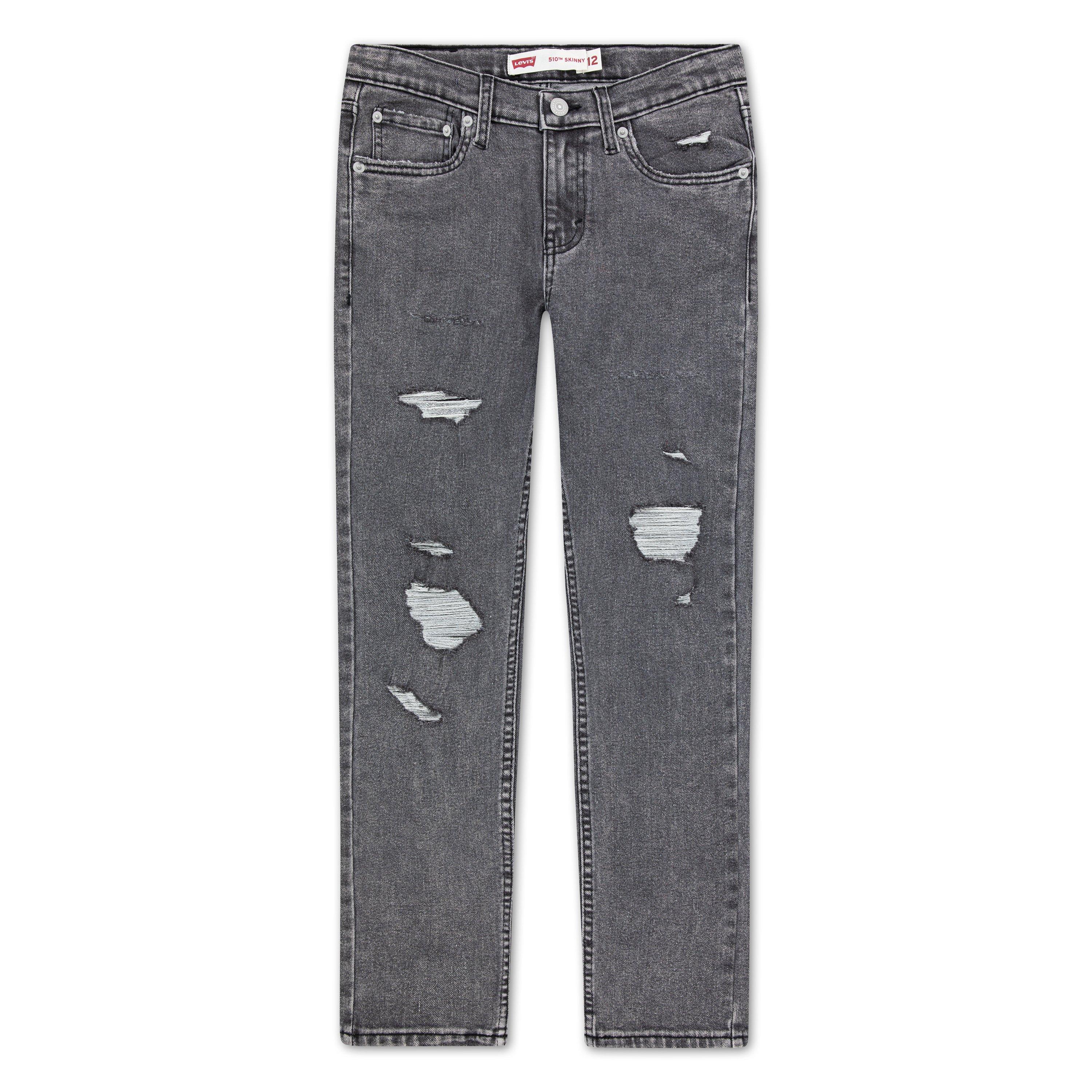 Levi's Big Boys' 510 Skinny Fit Dark Grey Wash Denim Jeans - DARK GREY